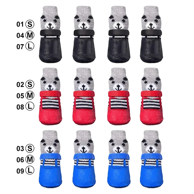 Waterproof Dog Shoes Anti-Slip Grip Socks For Small Dogs Puppy