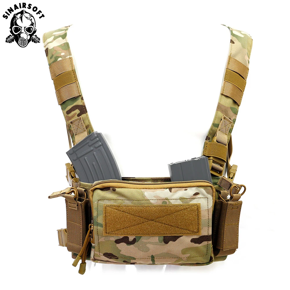 Military Tactical Chest Rig Bag Backpack Men Adjustable Multifunctional Molle Tool Pouch