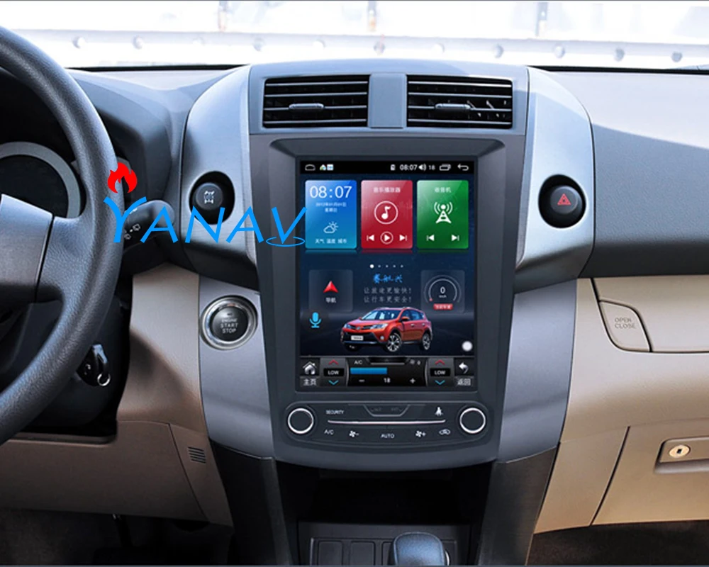 Автомобильный мультимедийный плеер Tesla style вертикальный сенсорный экран android GPS