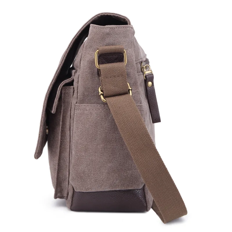 

Europe And America New Style Men's Bag Korean-style Casual Shoulder Bag Canvas Diagonal Package Fashion Schoolbag Retro Version