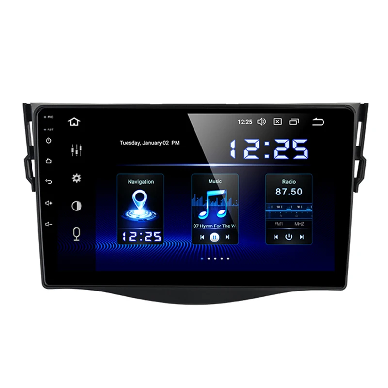 Perfect 9" IPS PX6 Android 9.0 Car GPS Radio player for toyota RAV4 RAV-4 2006-2012 with DSP 4+64GB wifi usb Auto Stereo 0