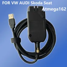 Testadores automáticos 20.4.2 vagcom 19.6.2 hex v2 interface usb para vw audi skoda seat vag 19.6.2 multi-idioma atmega162 + 16v8 + ft232rq