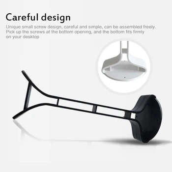 

Hot Headset Hanger Holder Universal Aluminum Earphone Hanger Headphones Stand Supporting Bar For Gaming Headsets Dropship