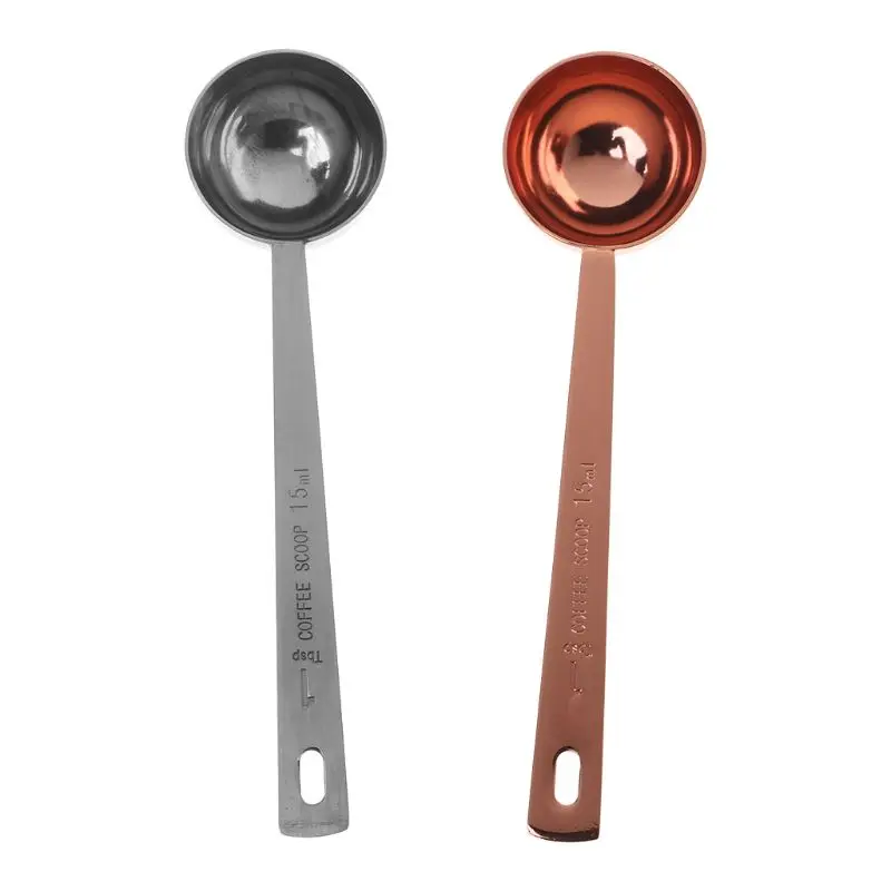 Cuchara medidora de acero inoxidable, cuchara para café, 15ml, aromatizante, accesorios de cocina