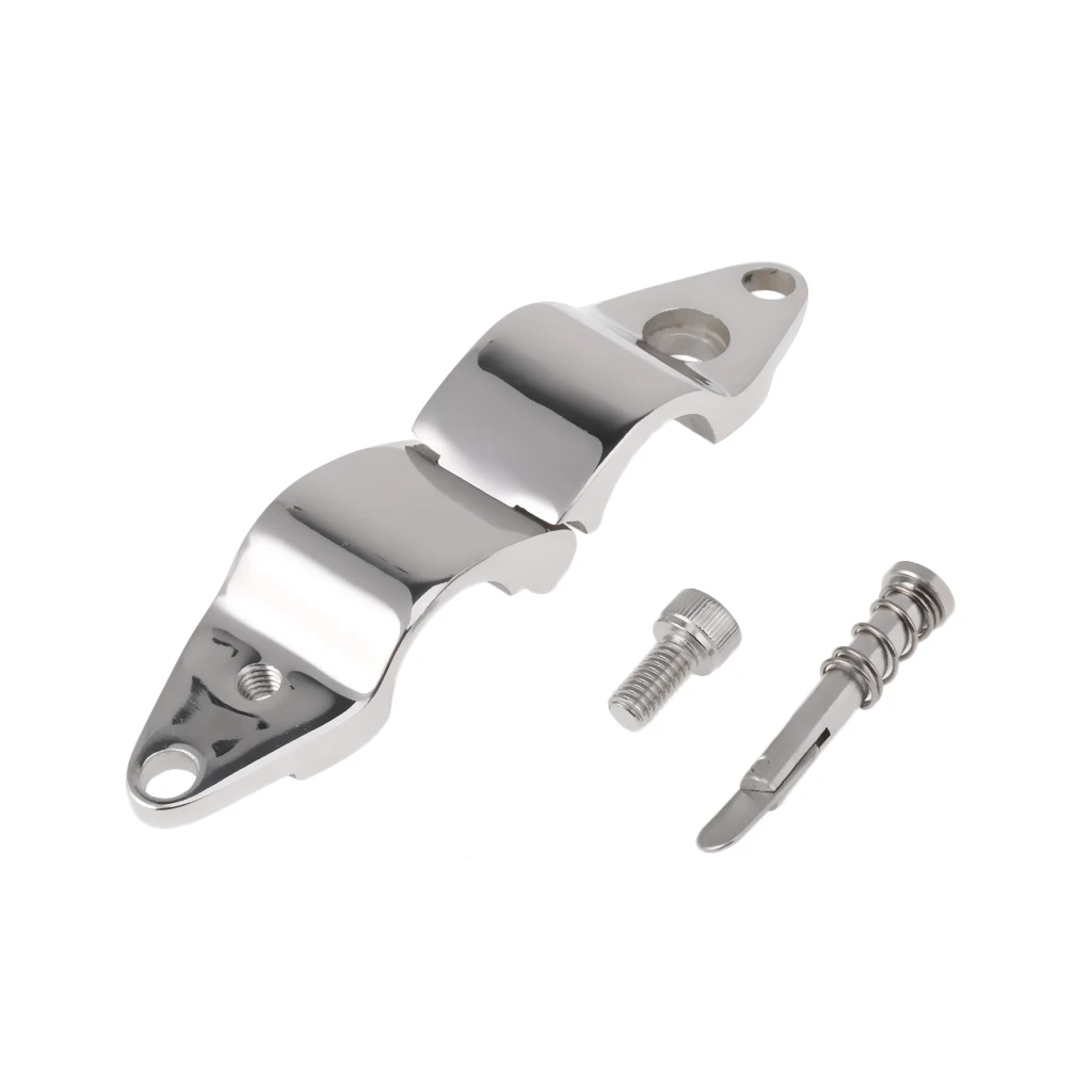 Universal Marine Boat Canopy Cover Clamp- Top Deck Hinge Jaw Slide Eye End Fitting/ Hardware DIY Tool for 0.87inch Tube Dia