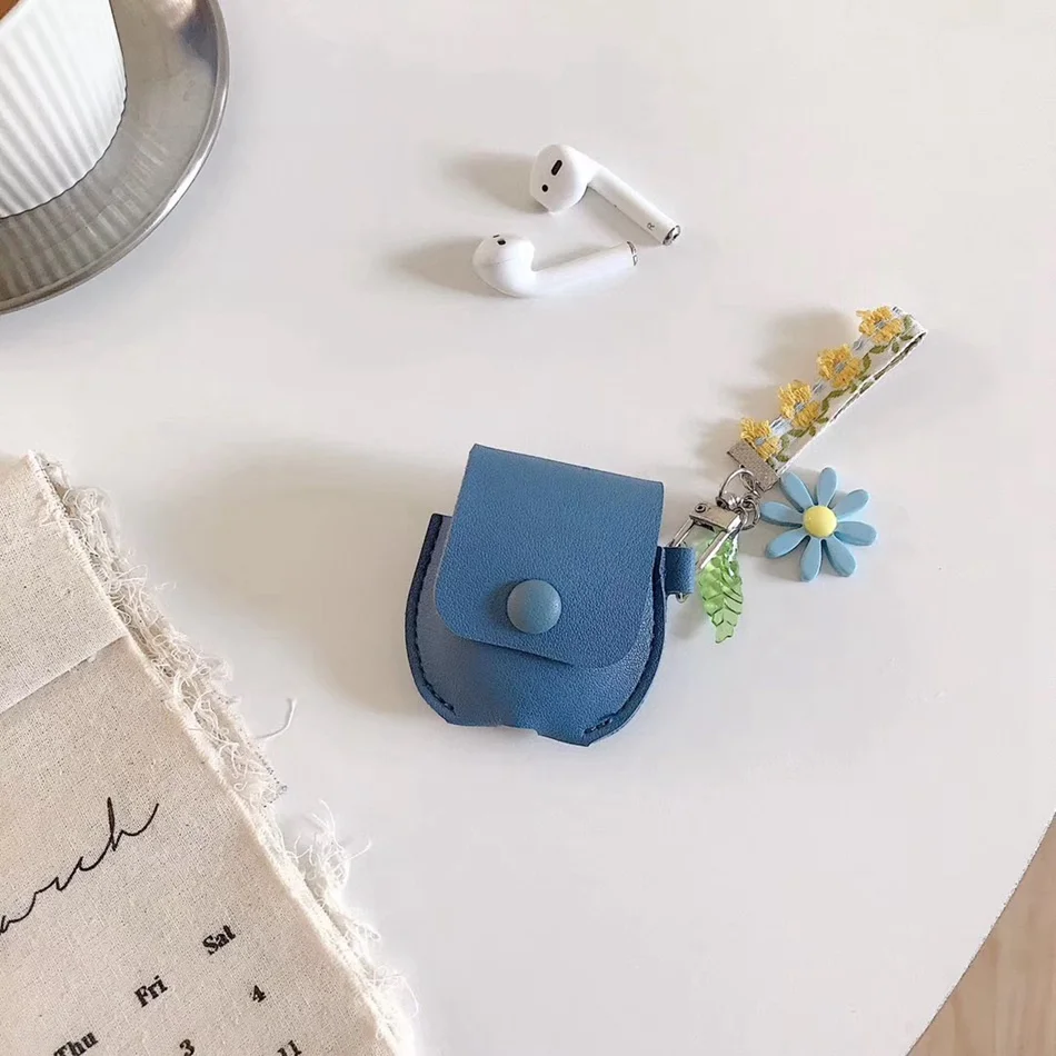 A2 Чехол для AirPods Xuan Ya, маленький цветочный чехол для наушников, чехол для Apple Airpods 2, Забавный защитный чехол с подвеской - Цвет: A2