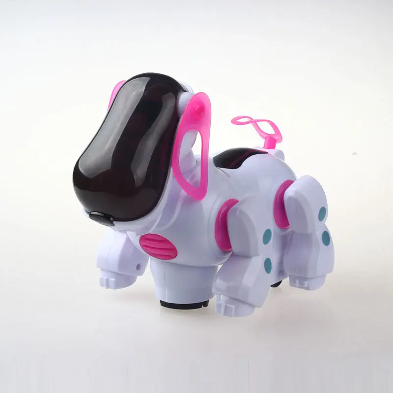 Electric Robot Dog Light Included Light Music Universal Wheel Will Shake Head And WAG Tail Children'S Educational Toy Supply of