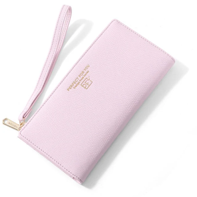 Carteras y monederos de moda para mujer funda para teléfono con mango de  muñeca carteras largas para mujer bolsa para dinero de bolsillo monedero  portatarjetas monederos|Carteras| - AliExpress