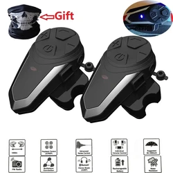 1200M BTS3 Bluetooth Helmet Intercom BT-S3 IPX7 Waterproof BT 5.0 With FM Motorcycle Helmet Interphone Intercom Headset 3 Riders