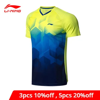 

Li-Ning Men Badminton T-Shirts AT DRY Breathable Competition Comfort Fitness LiNing li ning Sports Tees T-Shirt AAYN269 MTS2836