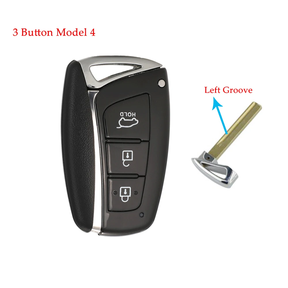 YIQIXIN Remote Case Car Key Shell 3/4 Buttons for Hyundai IGenesis Santa Fe 2012-Equus Azera Tucson Genesis Housing Cover key case car key shell car remote key car key key shell