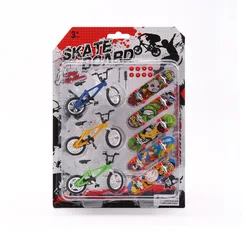 Accessoires de scène de Skateboard, ensemble de 3 vélos + 5 accessoires de Skateboard en alliage, nouveaux jouets étranges 