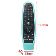 Экологичный мягкий силиконовый защитный чехол Противоскользящий чехол для пульта дистанционного управления смарт-ТВ ударопрочный подвесной гибкий домашний чехол для LG
