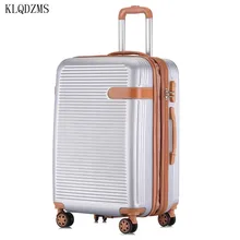KLQDZMS популярный модный багаж на колёсиках 2" 24" 2" дюймов бренд carry on box для мужчин Дорожный чемодан для женщин багаж на колесиках