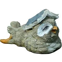 Креативное украшение в виде милой совы, скульптура в виде животных из смолы для сада, парка, дома, гостиной, имитации, украшения, микро-ландшафтный подарок