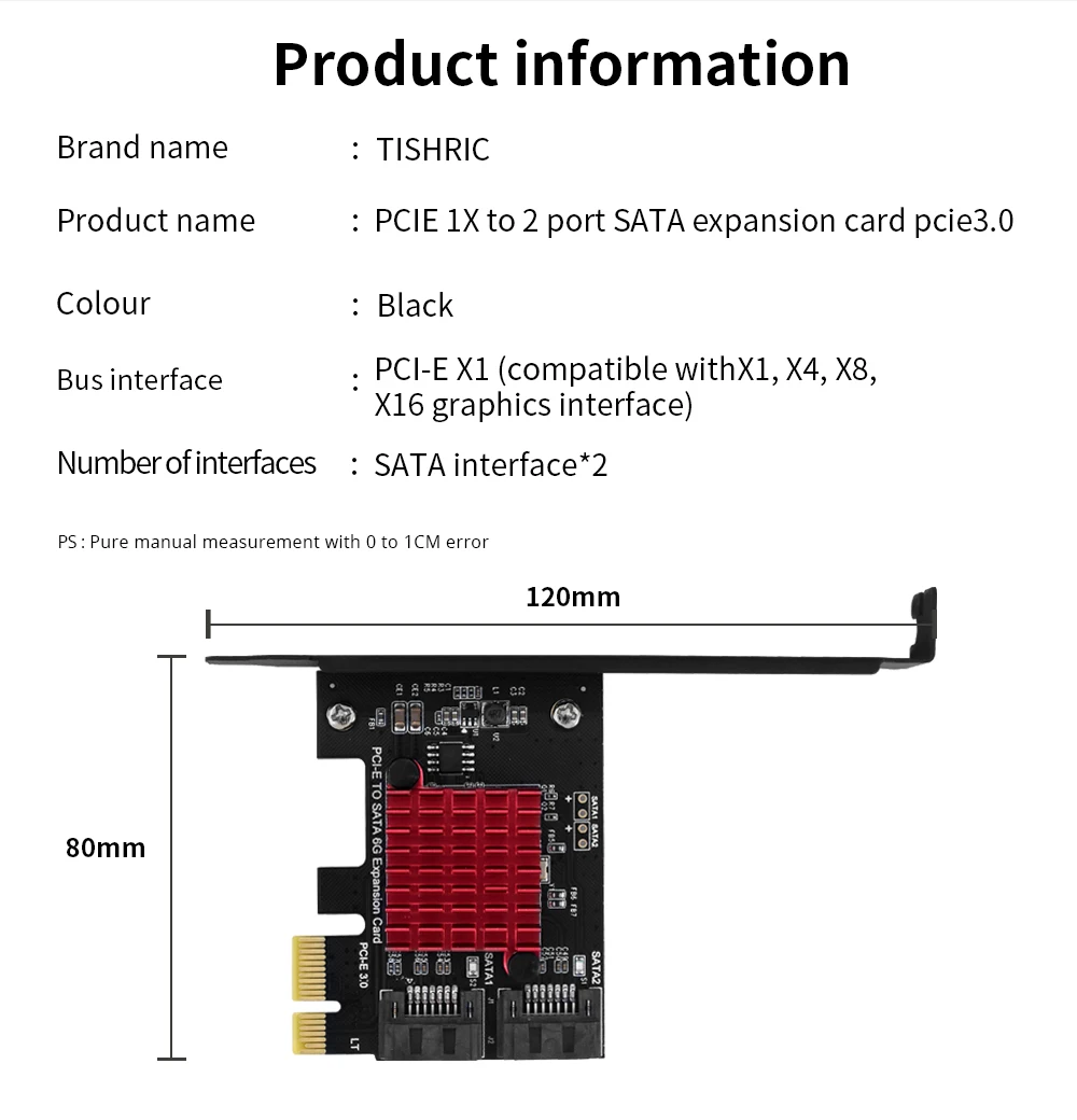 TISHRIC PCI-E SATA Controller Expansion Card - 6/8/10 Ports, ASM1166, PCI SATA3.0 Adapter Description Image.This Product Can Be Found With The Tag Names Adapter, Asm1166 6 ports, Asm1166 sata controller, Expansion card, Pci sata ide controller card
