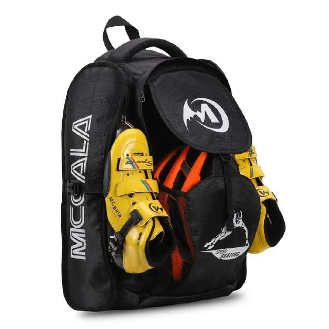 MCGALA-Bolsa de patinaje de velocidad profesional en línea, mochila para  competición, viaje, patines de velocidad