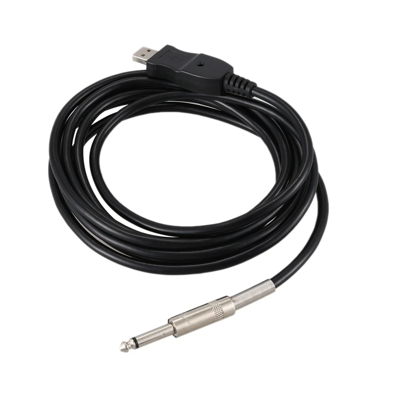 10 футов гитарный бас 1/4 дюймов к USB соединение инструмент кабель адаптер Запись PC