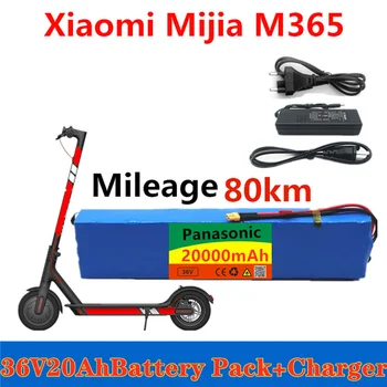 

Panasonic 36V 20Ah Battery Pack for Xiaomi Mijia M365 36V 20000mAh Battery pack Electric Scooter BMS +charger