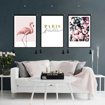 

Living room decorative painting modern simple mural sofa background wall hanging painting with hipster Nordic style