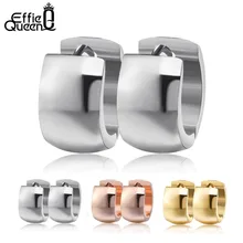Effie queen 316L серьги-гвоздики из нержавеющей стали модные женские мужские 7 мм Широкие маленькие серьги в стиле панк ювелирные изделия оптом IE18