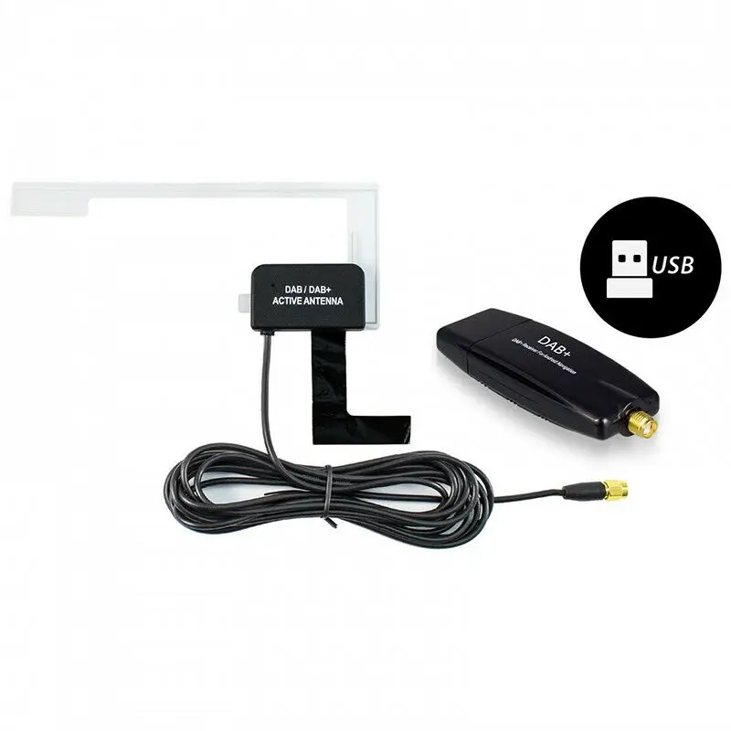 USB-DAB Receiver 174.0 MHz- 239.0 MHz With compact mini DAB module Car decoration accessories via US car Receiver