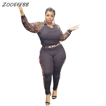 

ZOOEFFBB Plus Size Clothing for Women Fashion Two Piece Set Outfits Matching Sets Tops Pants Fall Club Outfits for Women Clothes