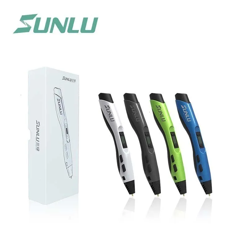 SUNLU 3D Ручка SL-300A с USB кабель для передачи данных PLA/ABS/PCL нити 3D печать Ручка как подарок на день рождения для детей Исследуйте мозги инструменты