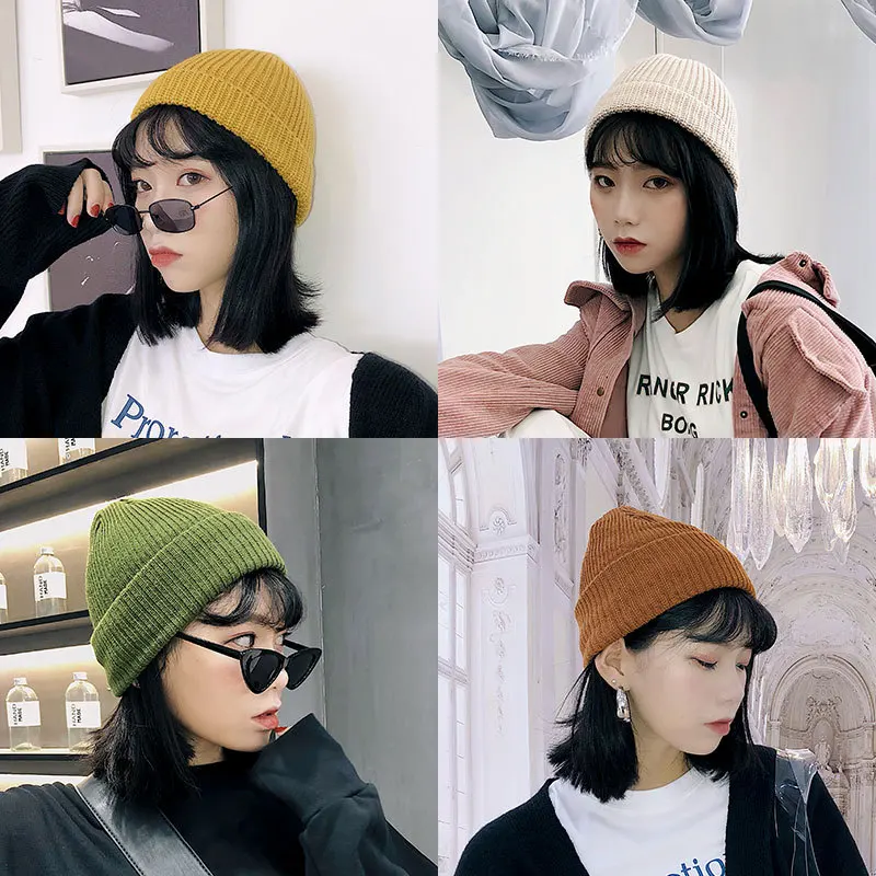 Вязаные шапки осень зима бренд Skullies Beanies для женщин и мужчин повседневные модные