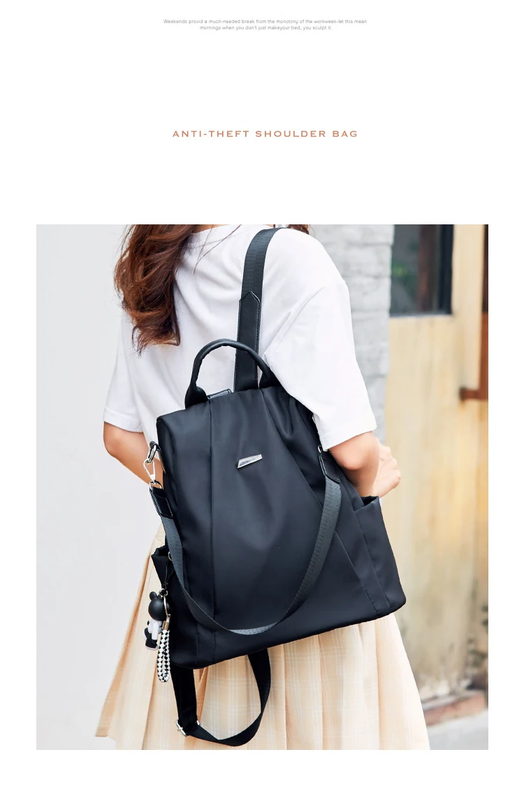 Elegante mochila de viaje para mujer moda PU cuero cremallera mochila De mujer antirrobo Повседневная мягкая сумка