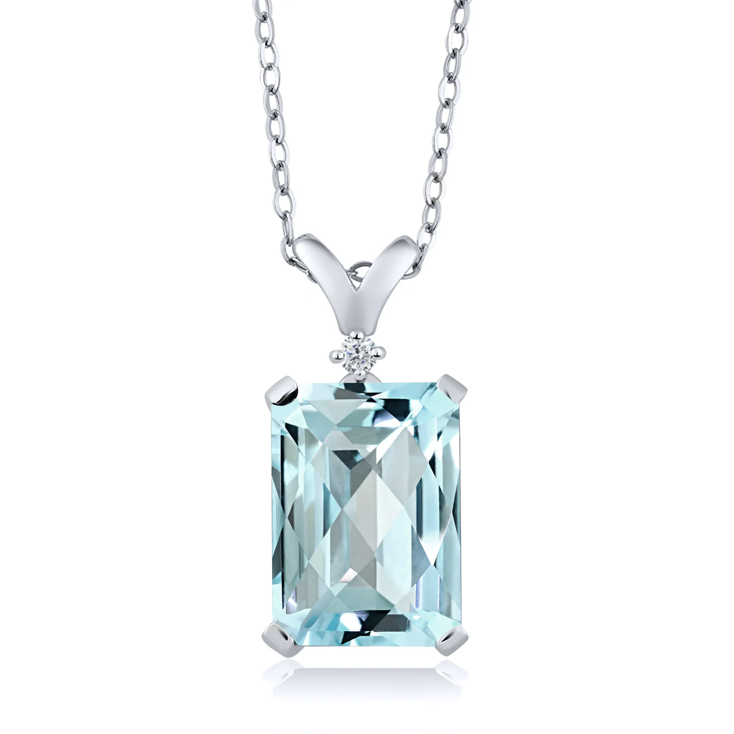Snap-7x5mm-8x6mm-10x8mm Pendant-Setting Sterling Silver USA 4 Prong-Octagon