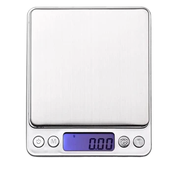 

500G/0.01G Digital Kitchen Scales,Stainless Steel Pocket Scales,Usb Food Scales,Jewelry Scales,With 2 Removable Trays