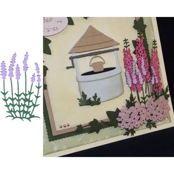 

Lavender Flowers Pattern Metal Cutting Dies Stencil Scrapbooking Photo album Embossing For Paper Card DIY Crafts New