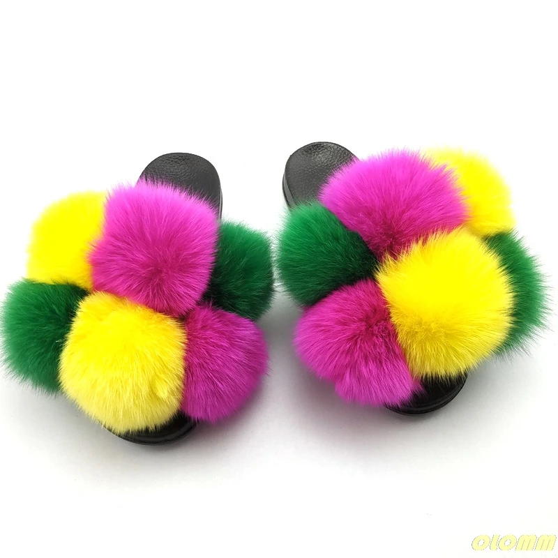 wholesale fur slippers