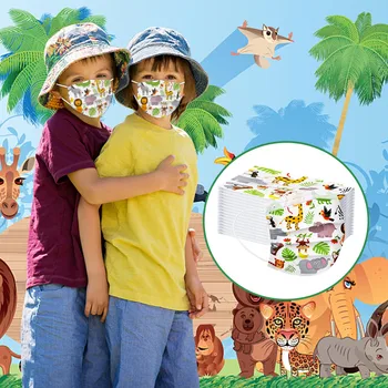 

Mascarilla Kids Mask Cartoon Children's Masks Disposable 3-layer Non-woven Mouth Caps Disposable Face Mask Kids