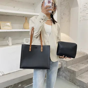 

Women Tote Bags Luxury Pu Leather High capacity Women's Handbags 2020 Designer Shoulder Bags Ladies Female Dress Hand Bag Tote