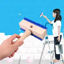 Деревянный зерновой инструмент с ручкой Empaistic резиновый зернистый шаблон штамп для картины для украшения стен синий