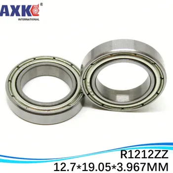 

10pcs High quality ABEC-5 Z2V2 R1212ZZ 1/2"x 3/4"x 5/32" inch 12.7*19.05*3.967 mm mini shielded ball bearing