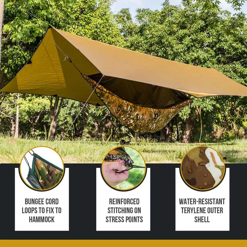 OneTigris Full Length Hammock Underquilts 3 Season 41 F-68 F/5 C-20 C HIDEOUT Under-Quilt Camping Hiking camping hammock underquilt