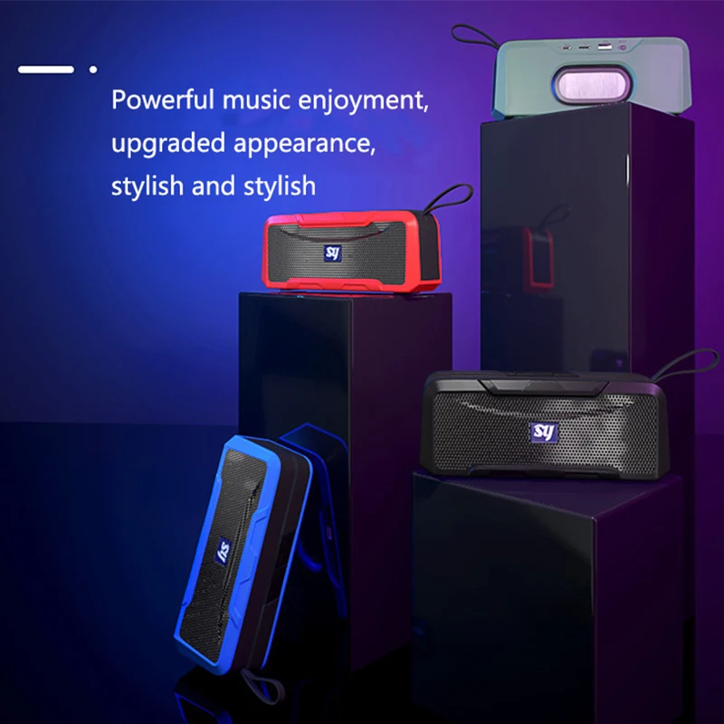 10 Вт Bluetooth динамик подходит для мобильного телефона планшета ПК Многофункциональный умный настольный беспроводной динамик портативный сабвуфер AUX