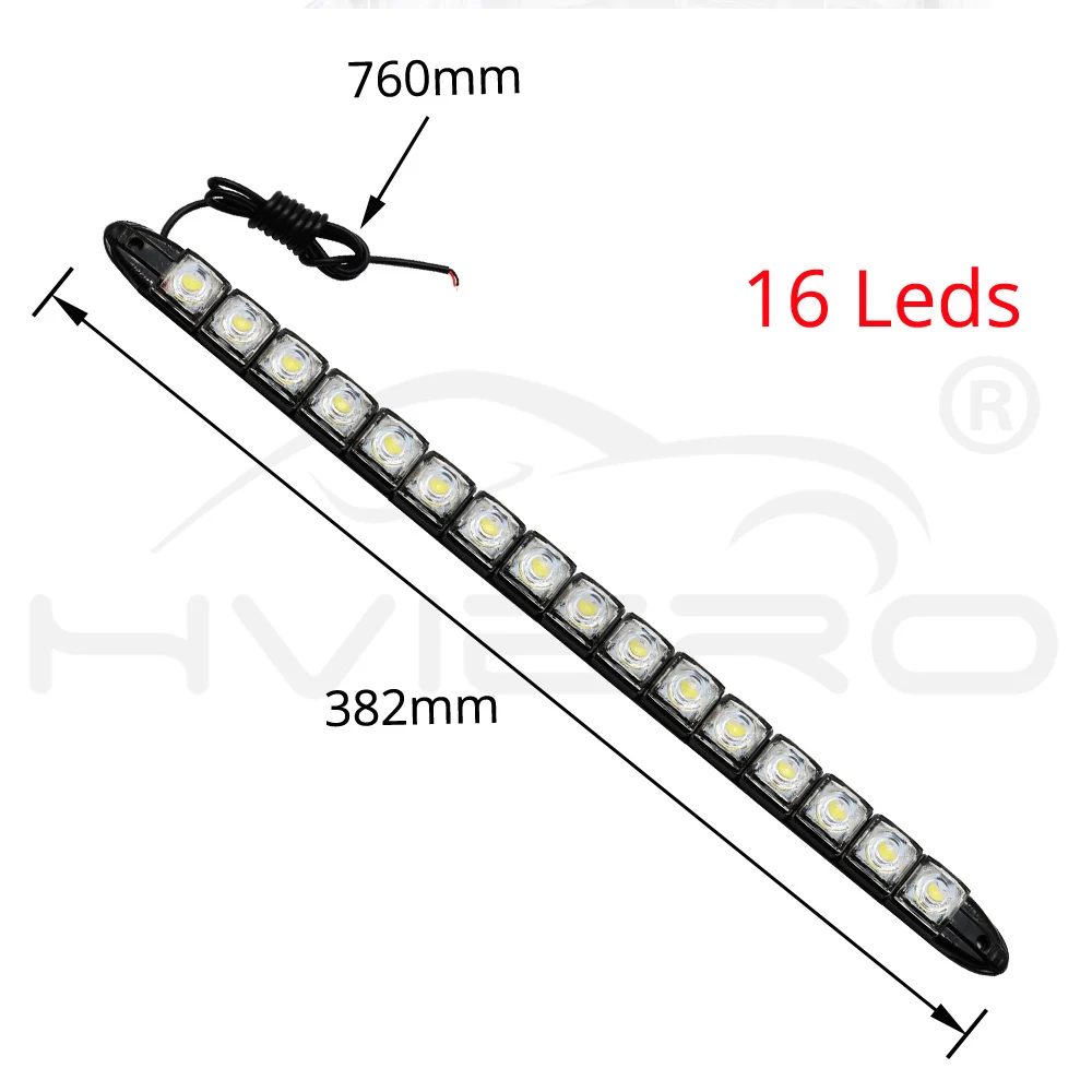 Hviero Car Styling COB DRL Fog Light Flexible Silicone white Daytime Running Lights Auto Led HeadLamp IP67 Waterproof 10w Bright Led car styling