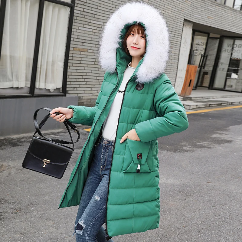 Plus Size 7XL 8XL Women Winter Jacket Fur Hooded Parkas Female Oversize Thick Warm Cotton Women Coat Winter Down Jackets