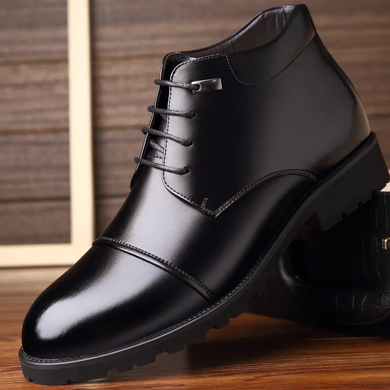New Handmade Men Genuine Leather Winter Boots High Quality Snow Men Boots Ankle Boots For Men Business Dress Shoes Men 963 New Handmade Men Genuine Leather Winter Boots High Quality Snow Men Boots Ankle Boots For Men Business Dress Shoes Men 963