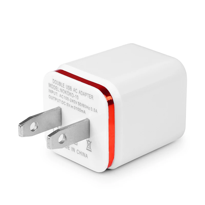 USB Зарядное устройство для Iphone11 двойной Порты USB 5V 3.1A зарядного Зарядное устройство для huawei Xiaomi камер смартфонов MP3-плееры