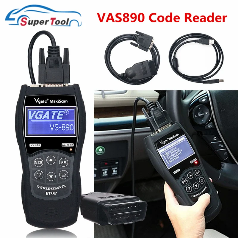OBD2 Vgate VS890 Автомобильный сканер кода Vgate VS890 OBD 2 автоматический диагностический сканер VS 890 Canbus мульти брендовые автомобили VS890 диагностический инструмент - Цвет: VS890