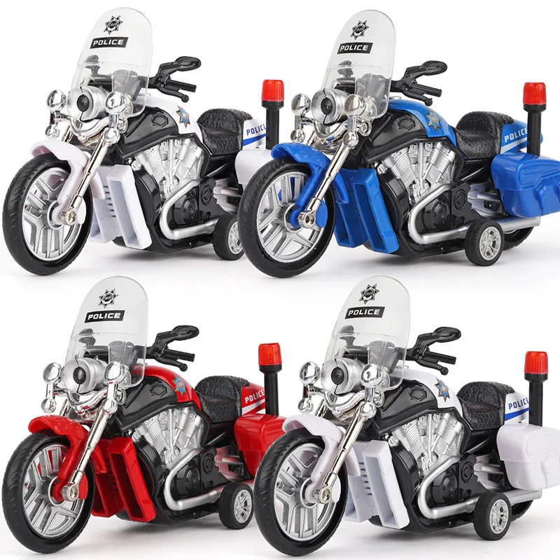 

Childrens Toys Simulation Alloy Motorcycle Model Men Racing Police Car Fund Bring Sound and Light Motol Car Toy Chrismas Gift