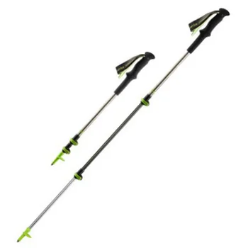 

Poles Walking Stick Foldable 3-sections Adjustable Ultralight Anti-skid