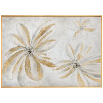 

Flowers hand-painted Oil Paintings Modern Minimalist Restaurant Is Decorated In Light Bedroom Luxury Living Room Wall Painting