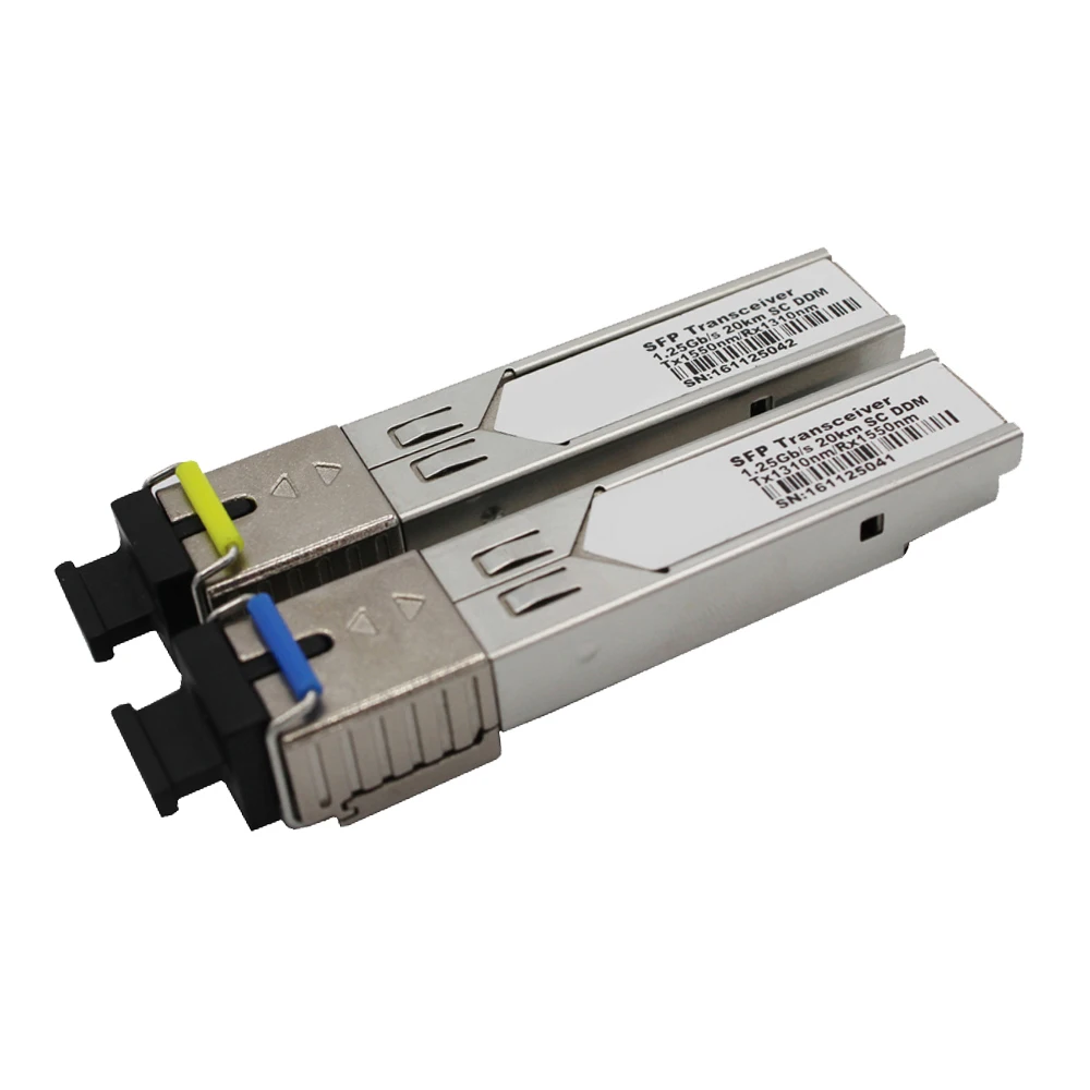 1 25 ГБ/сек. гигабитный 20-километровый SFP Модуль Mini BIDI волоконно-оптический