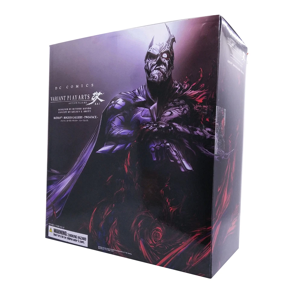 PLAY ARTS DC Action Figure Two-Face Batman Pvc 29cm Movie Model Collection Toys For Kids Gift Figma